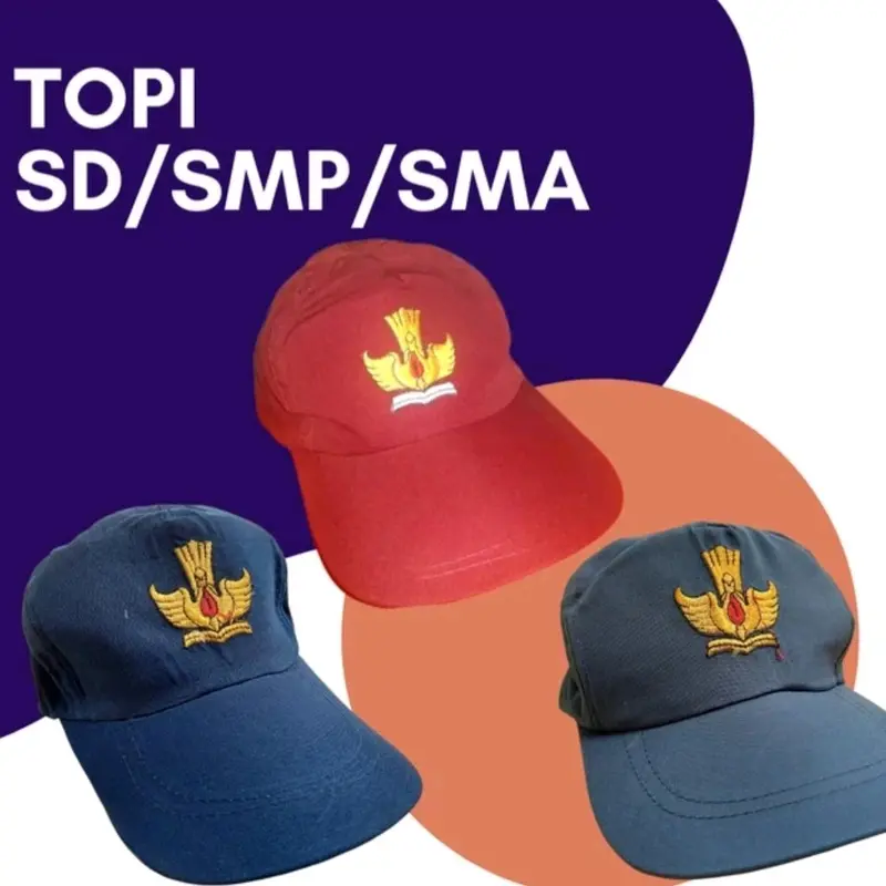 Topi Sekolah SD, SMP, SMA dan PRAMUKA Lengkap 4