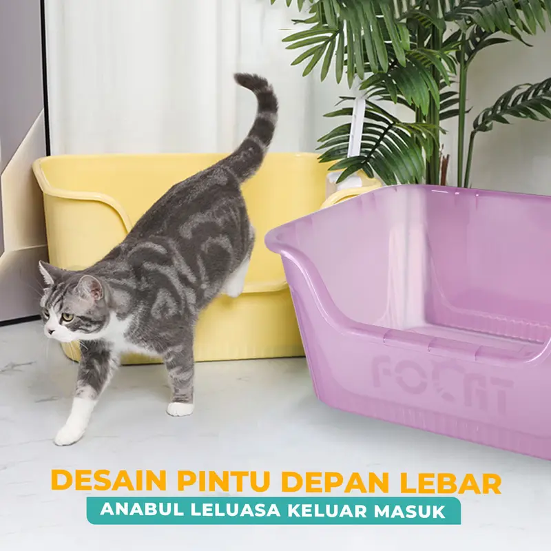 Pet Litter Box Ekstra Besar 50CM M31 Bak Pup Kucing Anabul Jumbo / Big Size Pet Litter Box 2
