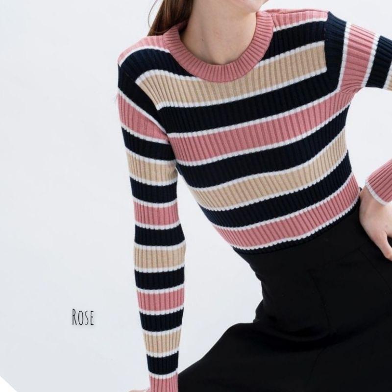 Belleza outlet Baju Atasan Wanita Rajut Korean Style Turtleneck Bica premium Blouse Atasan Wanita 5