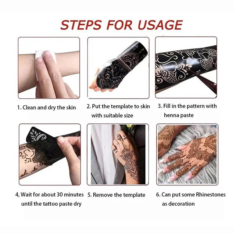 Product Introduction of Mẫu Henna, Vẽ khoét, Cho Xăm Tay, Con Dấu, Thiết Kế Hình Xăm Hoa, Dành Cho Phụ Nữ, Thích Hợp Cho Đám Cưới, Lễ Hội Và Tiệc Tùng, Dụng Cụ Xăm 17