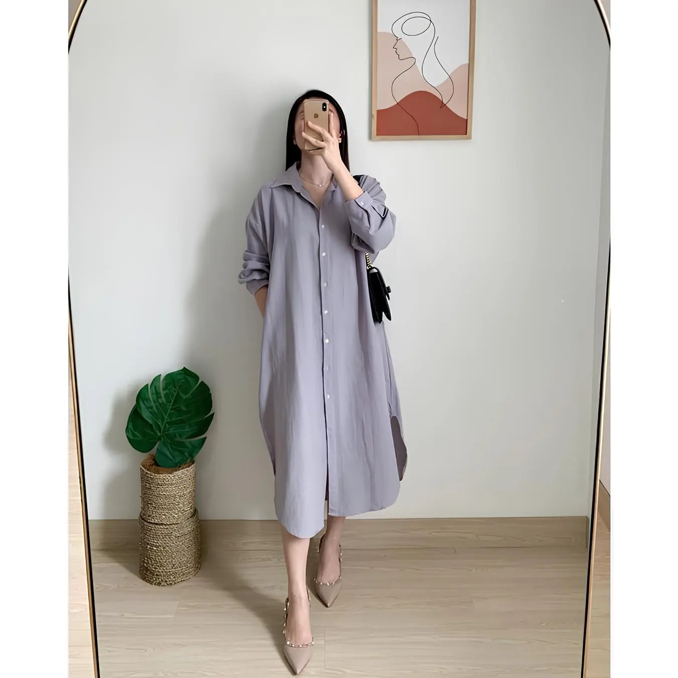 GRACE LONG TUNIK CRINKLE AIRFLOW / TUNIK WANITA KEKINIAN Atasan Muslim Panjang