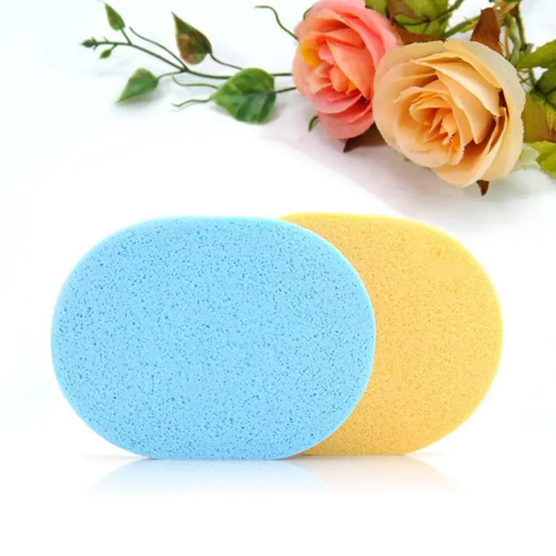 Miếng Bọt Biển Làm Sạch Da Mặt, Nhiều Màu Sắc, Miếng Làm Sạch Da Mặt, Miếng Rửa Mặt, H3B4 Màu Ngẫu Nhiên, Phồng A3E8, 1 Miếng 3