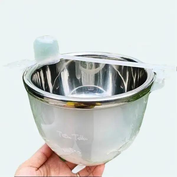 Bát Ướp Lạnh Rượu INOX Tặng Kèm Vá Múc Rượu 1.2 Lít