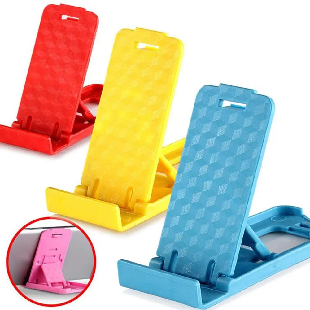 Giá Chân Đế Điện Thoại Bằng Nhựa Thông Dụng Màu Pastel Đế Chân Đế Giá Đỡ Điện Thoại Di Động Cho IPhone W8A9, 1 Cái