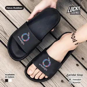 Sandal Selop Sandal Bahan Karet Lucky Distro Anti Slip Pria Shoes Sendal Ramadhan