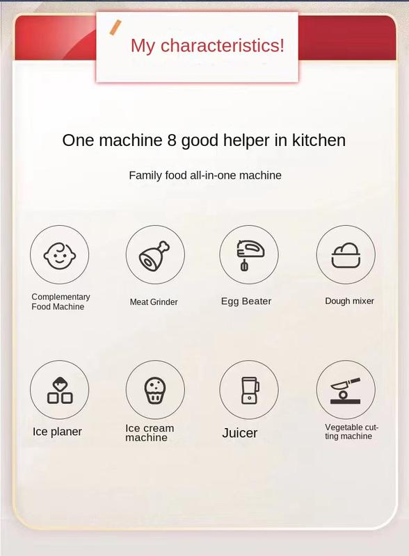 Product Introduction of Meat Grinder Multi-Function Blender Mini Cooking Machine Juicer Cup Portable Non-Embroidery Meat Grinder Electric Fruit Machine 28