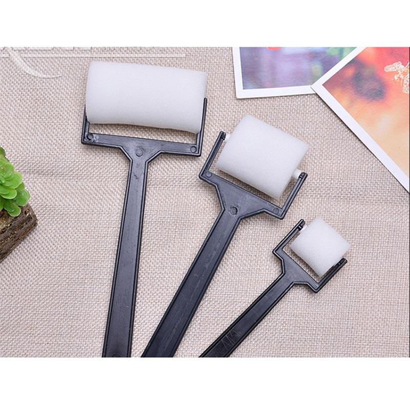 Product Introduction of 3pcs White Sponge Brush Foam Painting Roller Brush Kids Craft Tool Drawing 17