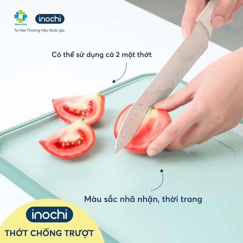  Combo 2 Thớt Nhựa Kháng Khuẩn PP Chống Tràn Nước Gia Dụng Nhà Bếp Thông Minh Kích Thước Lớn Dùng 2 mặt thớt inochi 