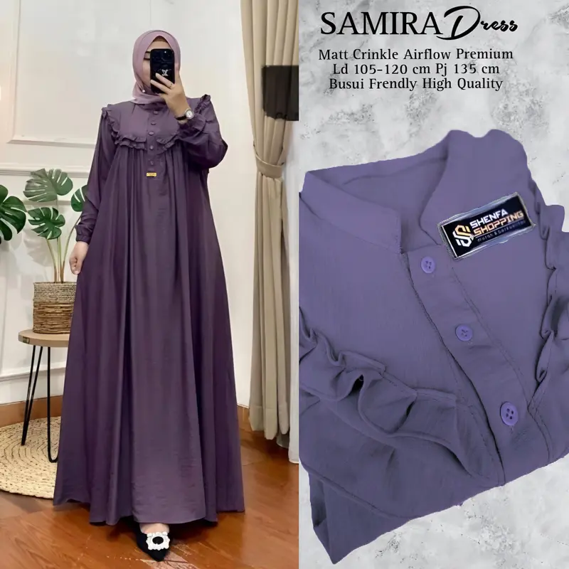 GAMIS CRINKLE TERBARU 2025 // GAMIS WANITA CRINKLE AIRFLOW PREMIUM  // GAMIS WANITA JUMBO BUSUI FRENDLY 5