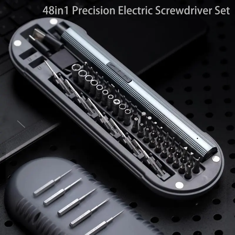 48-in-1 Electric Screwdriver, Multifunctional Electric Screwdriver Set, Repair Tool Set for Digital Products, Mobile Phones, Computers, DIY 5
