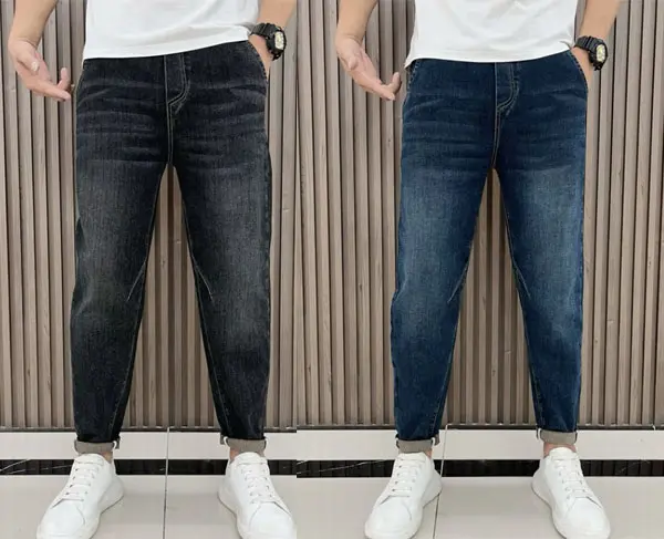 Quần Jean Nam Quần Bò Nam Trơn Co Giãn  Phong Cách,dễ phối đồ .M07