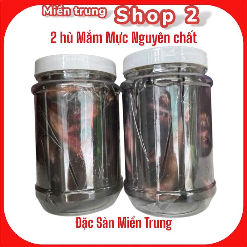 1Kg, Combo 2 hủ Mắm mực Bình Định  (500g/1hủ),Mắm miền Trung Gia Vị Nước Sốt