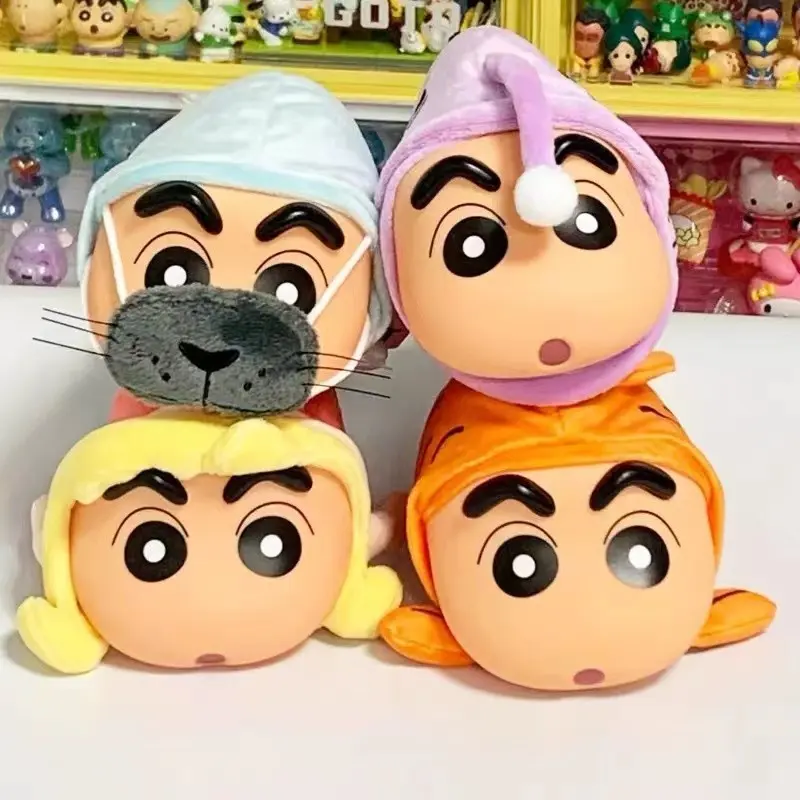 Molly Doll Gift Genuine Crayon Shin-chan Fished New Life Series Plush Doll Blind Box Stuffed Toys Can Move Doll Toy Blind Box for Friend Gift