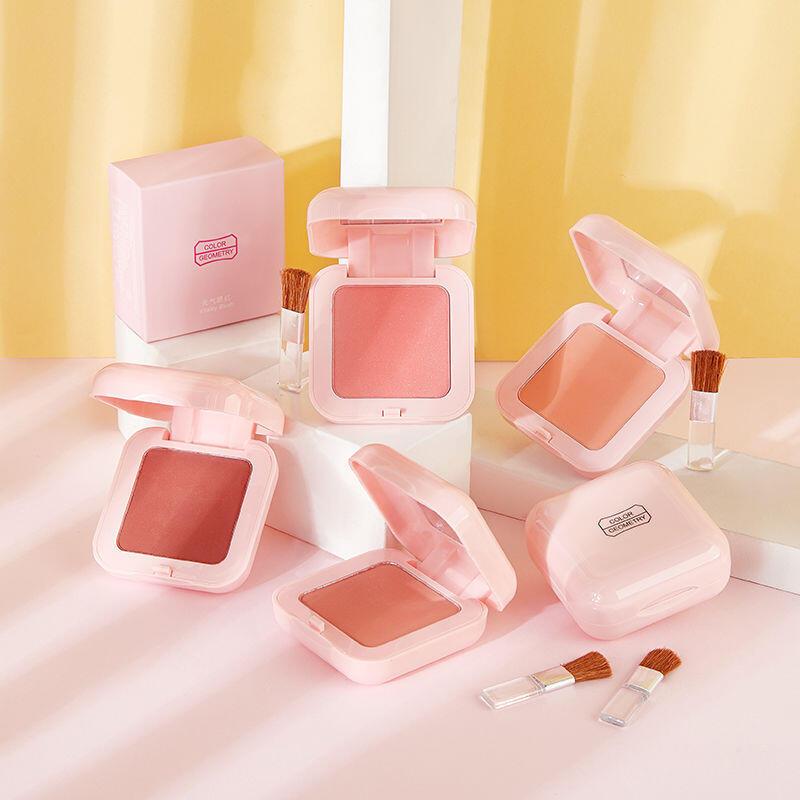 Phấn Má Hồng Dạng Phấn, 3042, Trang Điểm Màu Nude, Độ Bóng Cao, Lấp Lánh Nhẹ, Màu Đào Mật Ong, Năng Lượng, Màu Sắc, Phong Cách Kwai 3