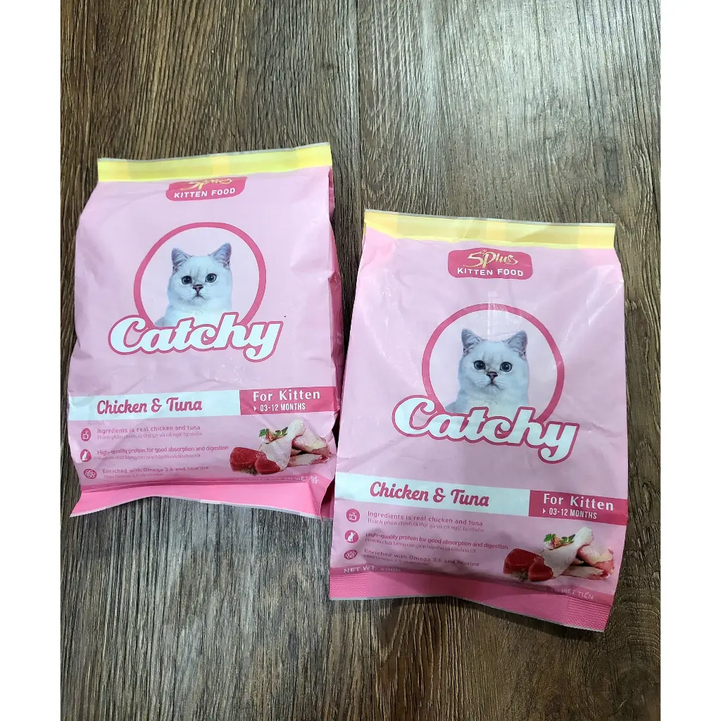 Thức Ăn Hạt Catchy Kitten cho Mèo Con Gói 400g