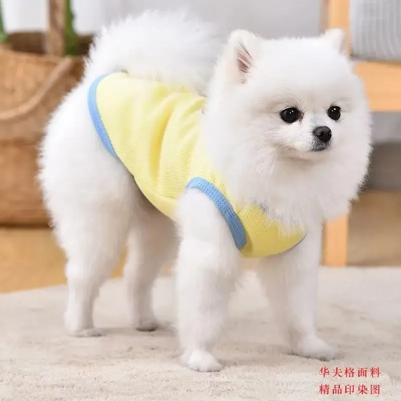 Quần áo cho thú cưng, Bộ sưu tập mùa xuân / mùa hè, Thích hợp cho chó Corgi, Teddy và chó Nhỏ thích hợp cho các hoạt động ngoài trời, áo vest chống lạnh và chống rụng lông, Thông Dụng cho mèo và chó, được phát hành vào năm 2025 3