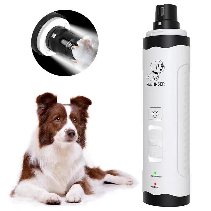 Pet Nail Drill, 1 Box Pet Nail Trimmer with LED Light & Accessories, USB Rechargeable Pet Nail Clipper, Dog & Cat Grooming Supplies 0