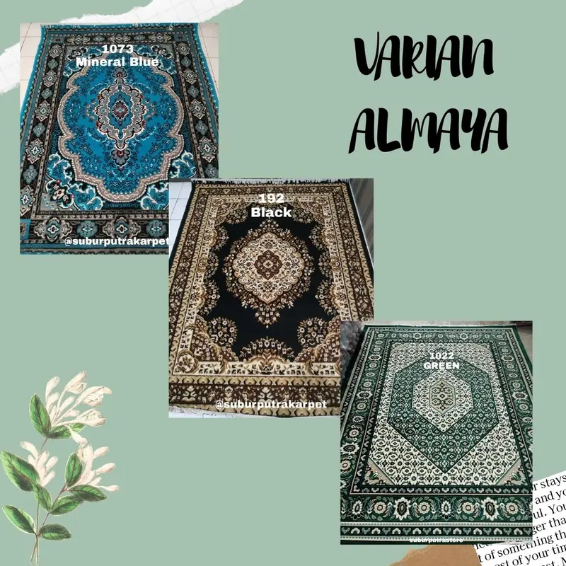 ALMAYA – KARPET PERMADANI SIZE 210 X 310 CM VARIAN A MOTIF TIKTOK NEW 3