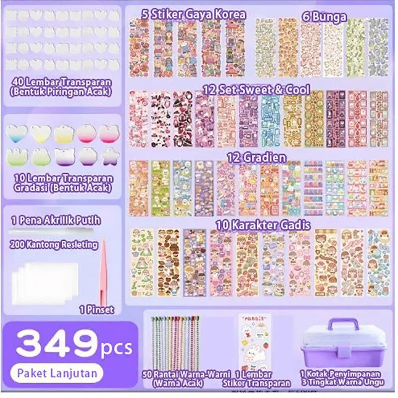 349Pcs