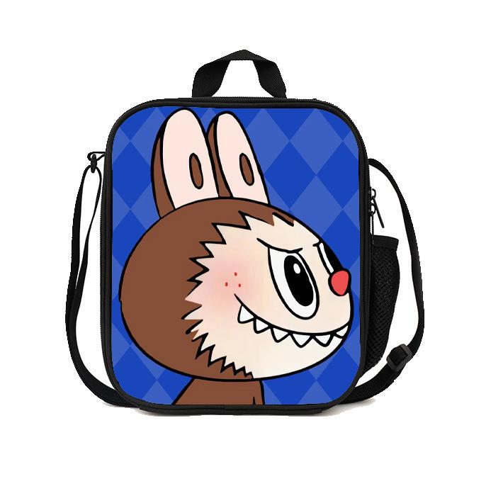 Product Introduction of Beg Makan Tengah Hari Mudah Alih, Kain Langsir Kereta Baharu, Corak Labubu, Sesuai untuk Pelajar dan Kanak-kanak di Sekolah, Kotak Makan Tengah Hari, Beg Makan Tengah Hari, D 10