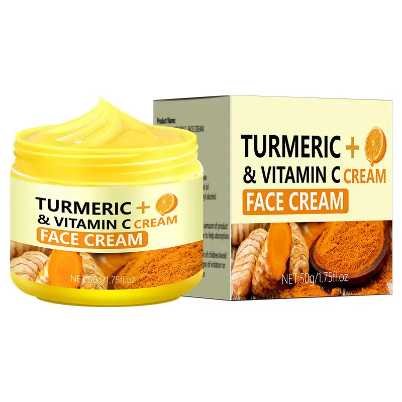 Turmeric Face Cream - Anti Aging Face Cream - Moisturiser Face Women - Dark Spot Remover for Face - Mild Turmeric Ingredients - Deeply Nourishes Skin - Skin Lightening Cream - Leaves Skin Glowing