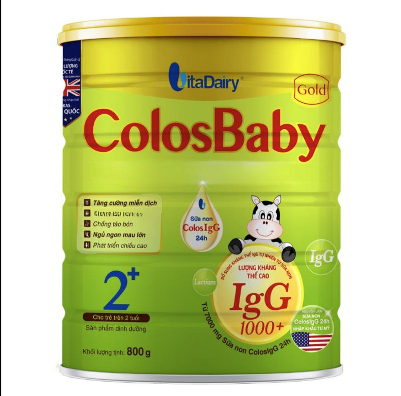 [Vitadairy] Sữa bột Colosbaby Gold (Mẫu Cũ) lon 800g - hỗ trợ hệ miễn dịch giúp bé phát triển vượt trội