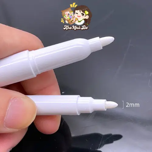 Bút viết lên bảng acrylic, gương, bề mặt kính, mực trắng dễ tẩy xoá 2