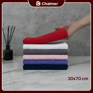 Handuk Kecil Chalmer 30 x 70 cm Handuk Olahraga Tangan Wajah Lap Serbaguna
