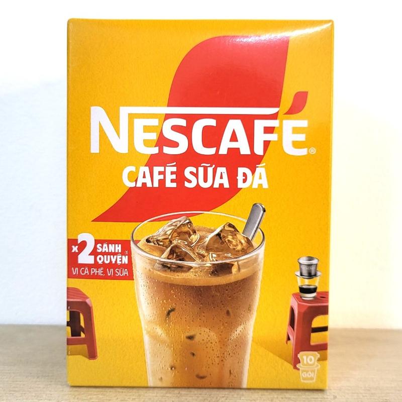 HỘP VÀNG MẪU MỚI (NESCAFE 240g / 10 gói) CÀ PHÊ SỮA ĐÁ HÒA TAN X 2 SÁNH QUYỆN Milk Ice Coffee 0