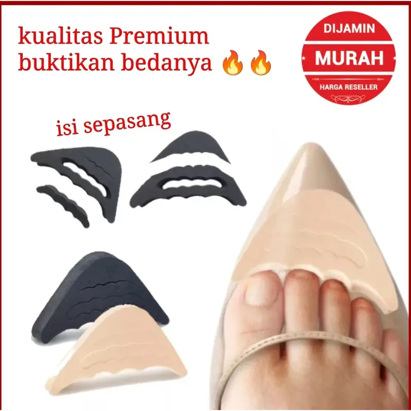 INSOLE Penggajal Ganjalan Kebesaran Depan Sepatu Wanita Sol Bantalan Alas Untuk Sepatu Atau Sendal yang Kebesaran Kualitas Terbaik Premium High Quality 100% ORIGINAL BPOM 1