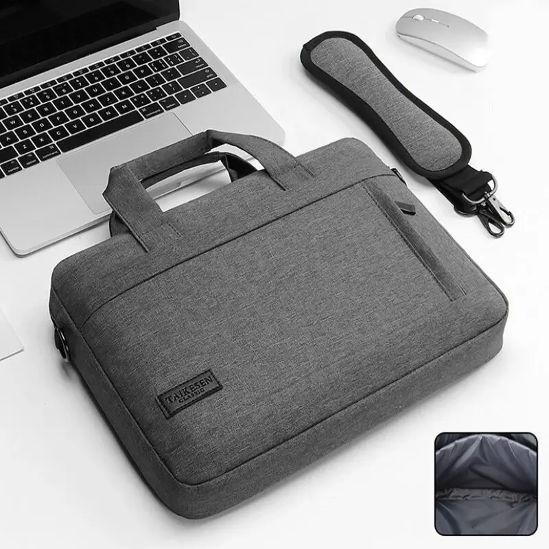 Business Laptop Bag Case Shoulder Tote Bag NoteBag Briefcase For 13 15 17 Inch MacAir Pro HP Huawei Asus Del