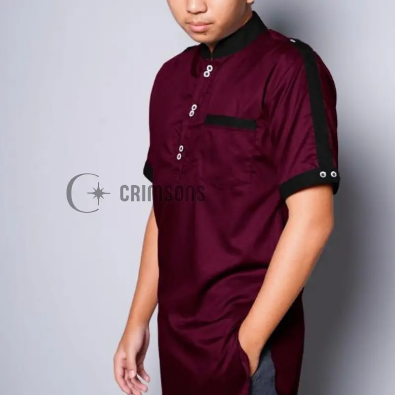 Koko Zaka Lengan Pendek + Pendek Nyaman Katun 6