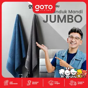[COD] GOTO LIVING x RUBEN ONSU Morwish Bath Towel Handuk Mandi Jumbo Dewasa Polos Lembut Halus