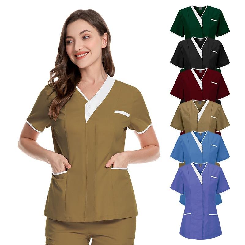 Áo Đồng Phục Phòng Khám Áo Đồng Phục Bác Sĩ Và Y Tá Thời Trang, Unisex, Co Giãn, Chống Nhăn, Thoáng Khí, Bán Chạy, Chỉ Trên Cùng 1