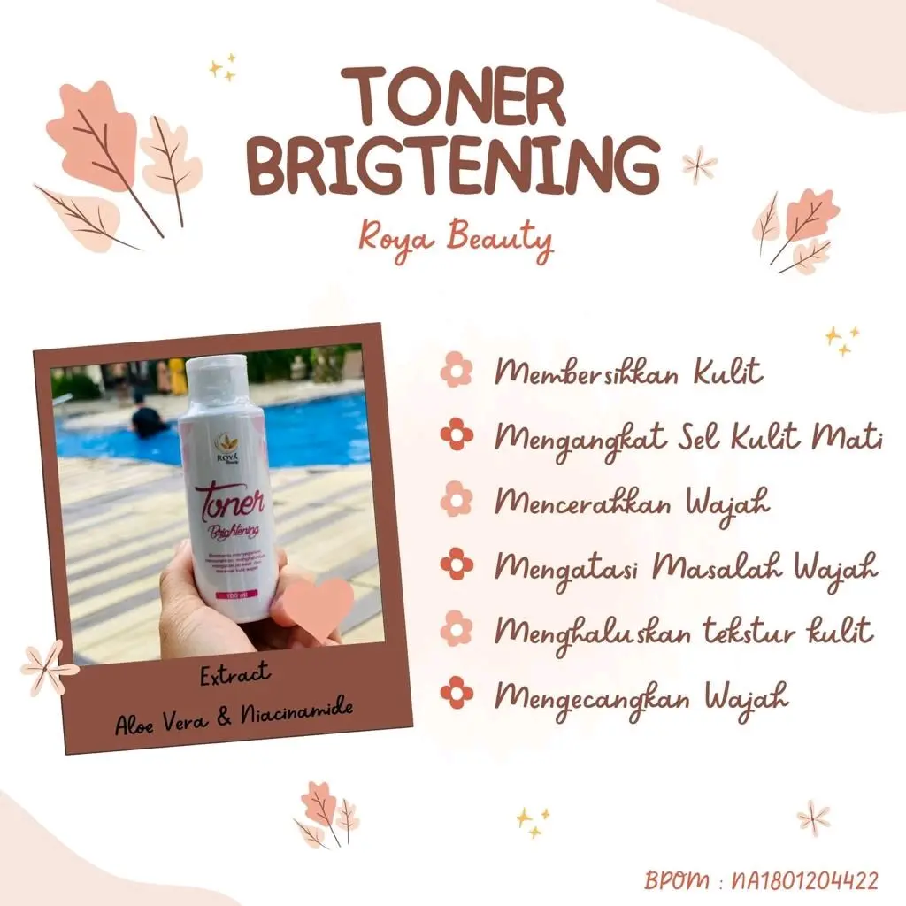 TONER SKINCARE ROYA BEAUTY Wajah