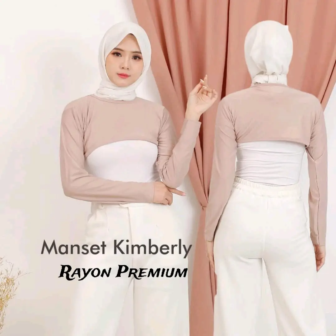 RAYON PREMIUM manset kimberly long bolero rayon adem dipakai Muslim Panjang