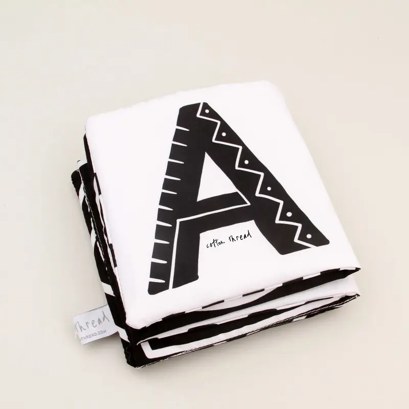 Soft Book - Shapes and Alphabet ( Stage 1) - Cotton Thread buku bayi 0 sampai 6 bulan 1