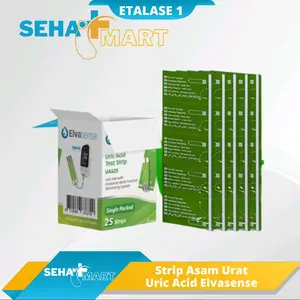 Strip Uric Acid Asam Urat Elvasense isi 25