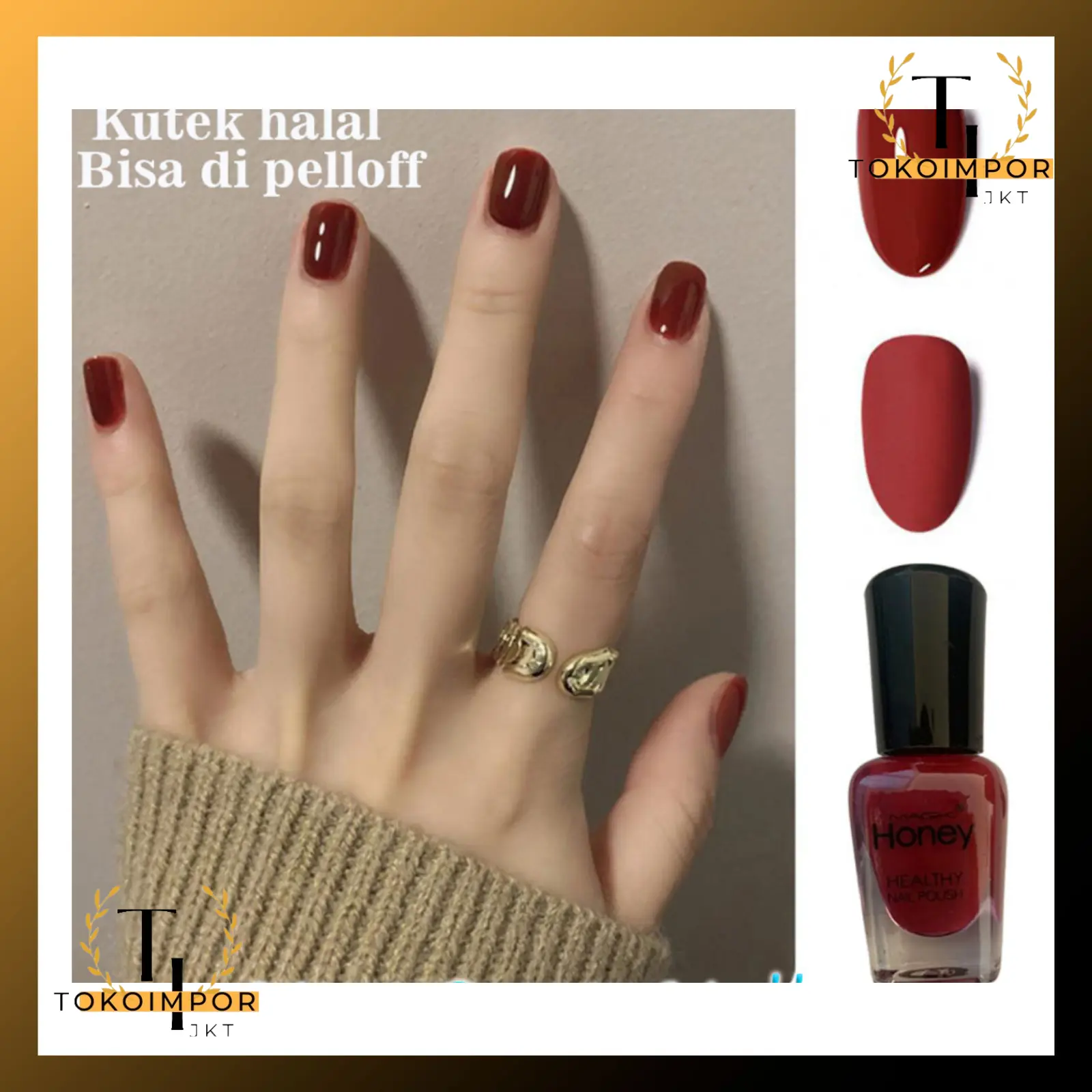 TI Kutek Nail Polish Peel Off Kutek Tahan Lama Bahan Lebih Bagus Kutek Peel Off Kupas Halal MAGK 100 Art Cat