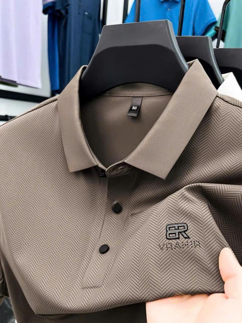 Product Introduction of Áo POLO Nam Ép Nhiệt 8856 Hàng QC Cao Cấp Xu Hướng Thời Trang 2024 Menswear Có Cổ Shirt - Ngắn Tay - Tay Ngắn áo  khoác 5