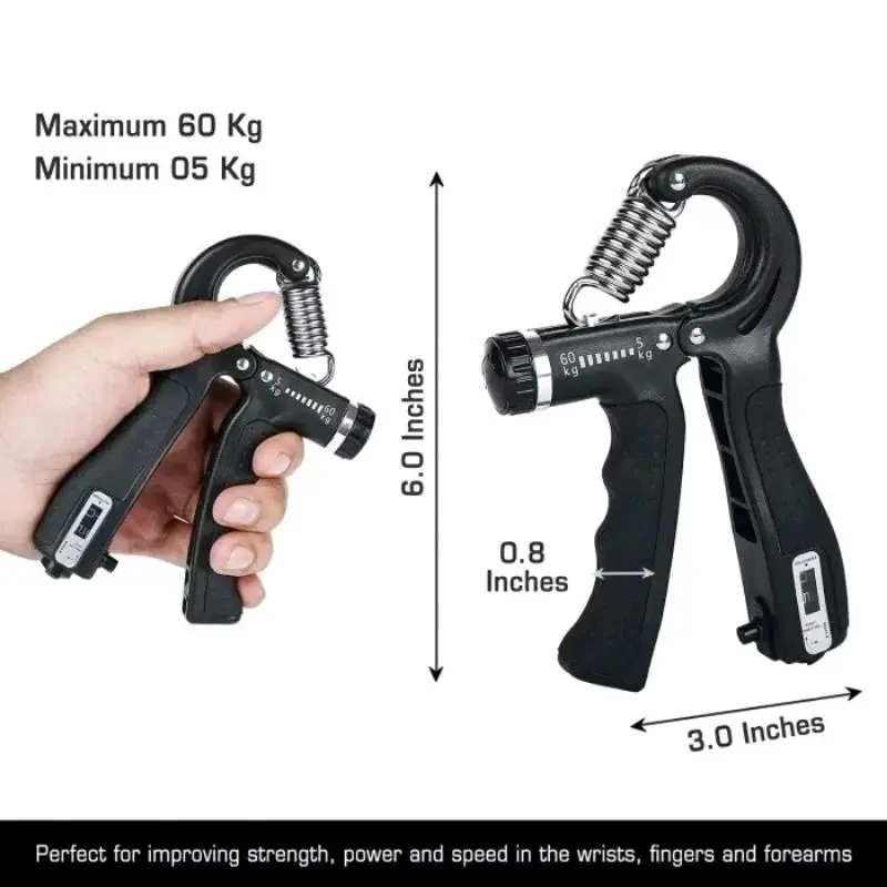 Handgrip Hand Grip 10-100KG Alat Bantu Fitness Otot lengan Portable 1