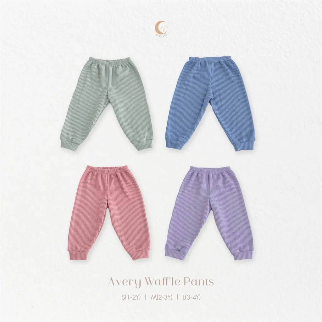 MOONJOY AVERY WAFFLE PANTS - celana panjang anak perempuan