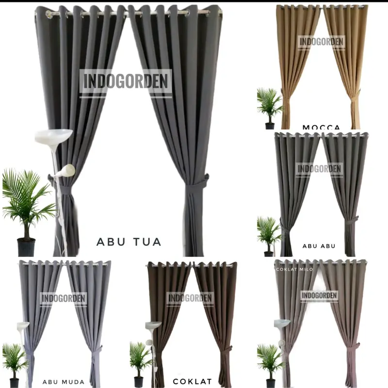 Gorden Blackout Polos Gorden Minimalis Gorden jendela pintu 3