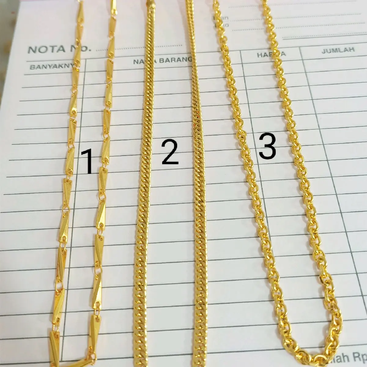 Kalung khusus polos pjg 45/60'70cm