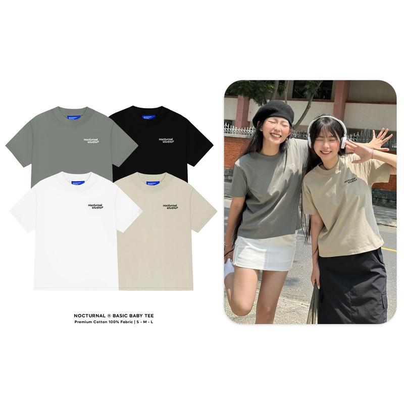 Áo Thun Nocturnal Basic Baby Tee Cotton 100% Unisex Local Brand