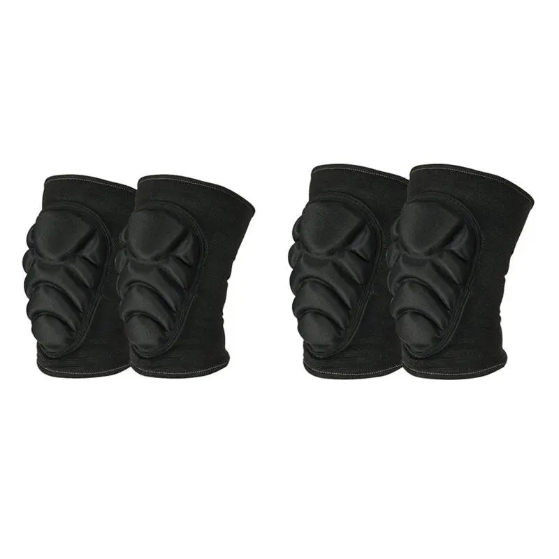 Thickened Sponge Knee Pads, 2 Pairs Anti-collision Knee Pads, Sports Knee Pads for Basketball, Cycling, Dance, Roller Skating