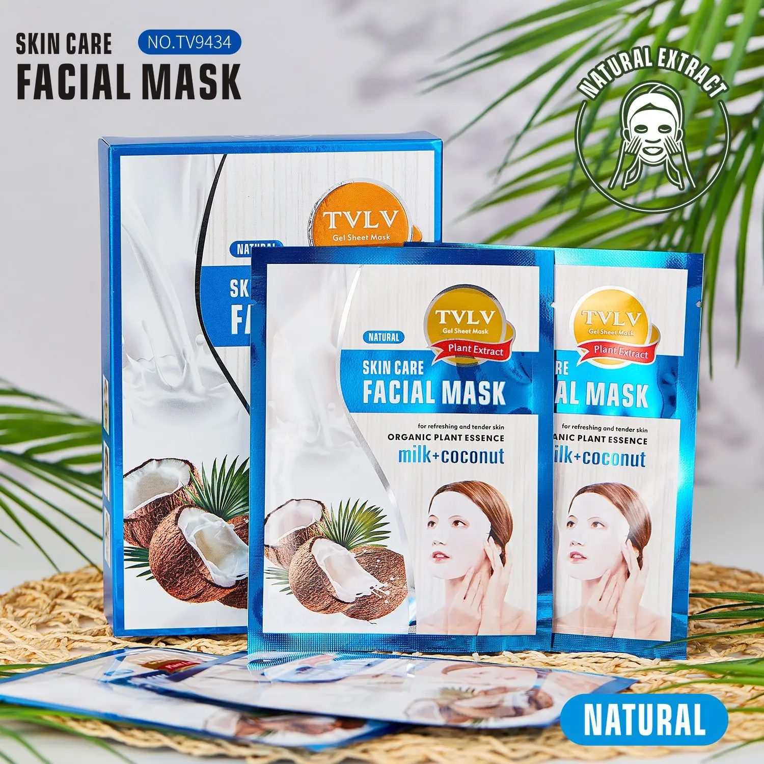 Tvlv Coconut Milk Moisturizing Hydrating Mask Facial Skin Care Amazon Hot Sale