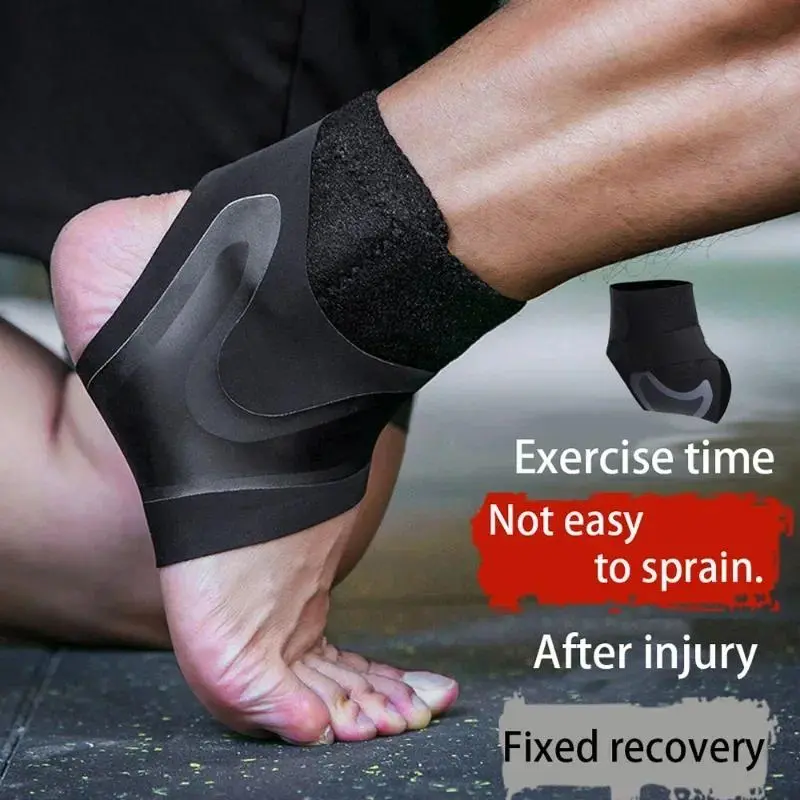 Sports Ankle Brace Adjustable Compression Ankle Support Elastic Ankle Guard Pain Relief Strap Basketball Brace Support