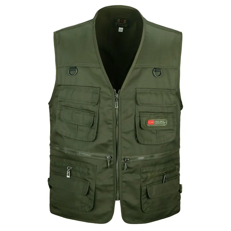 Áo Vest Nhiều Túi Thời Trang Ngoài Trời, Dành Cho Nam Giới, Thích Hợp Để Câu Cá, Đi Bộ Đường Dài Và Chụp Ảnh, Phong Cách Thường Ngày Ngoại Cỡ, Năm 2025 4