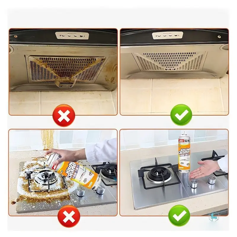 Xịt tẩy dầu mỡ, vệ sinh bếp đa năng, làm sạch cả vết cặn dầu mỡ bám lâu ngày nhanh chóng hiệu quả 8